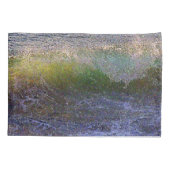 Abstracte Ocean Wave Kussensloop (Achterkant-Links)