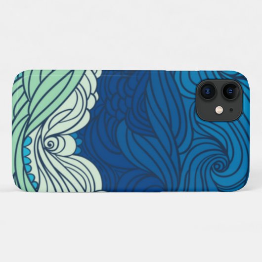 Abstracte Ocean Waves Case-Mate iPhone Case (Achterkant (horizontaal))