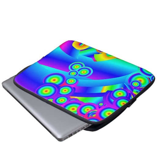 Abstracte Ocean waves Electronics Bag Laptop Sleeve (Voorkant onderkant)