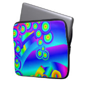 Abstracte Ocean waves Electronics Bag Laptop Sleeve (Voorkant Links)