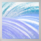 Abstracte Ocean Waves Poster (Voorkant)