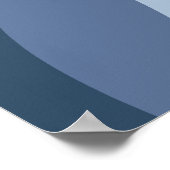 Abstracte Ocean Waves Wall Art Poster (Hoek)
