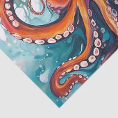 Abstracte octopus met vloeistofkunst tissuepapier (Detail)