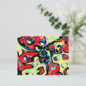 Abstracte ogen briefkaart (Staand voorkant)