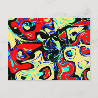 Abstracte ogen briefkaart