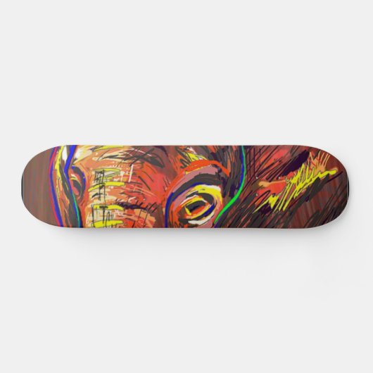 Abstracte ogen persoonlijk skateboard (Horizontaal)