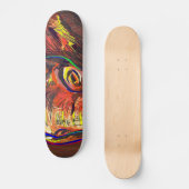 Abstracte ogen persoonlijk skateboard (Voorkant)