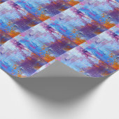 Abstracte olie: canvastextuur achtergrond cadeaupapier (Hoek)