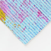 Abstracte olie: canvastextuur achtergrond fleece deken (Hoek)