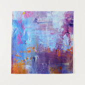 Abstracte olie: canvastextuur achtergrond wandkleed (Voorkant (horizontaal))