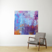 Abstracte olie: canvastextuur achtergrond wandkleed (In Situ (horizontaal))
