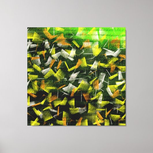 Abstracte olie- en acrylverf 2 canvas afdruk (Voorkant)