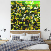 Abstracte olie- en acrylverf 2 canvas afdruk (Insitu (Slaapkamer))