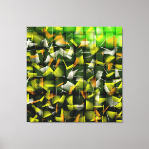 Abstracte olie- en acrylverf 4 canvas afdruk