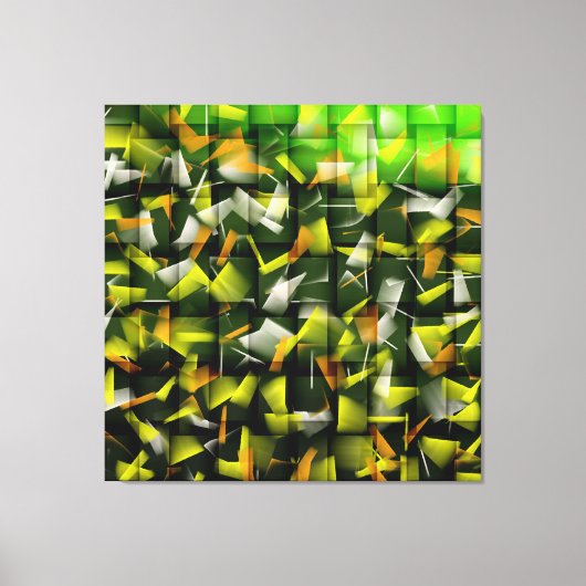 Abstracte olie- en acrylverf 4 canvas afdruk (Voorkant)