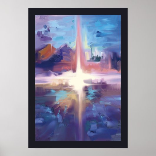 Abstracte olie poster (Voorkant)