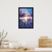 Abstracte olie poster (Keuken)