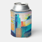 Abstracte olie-textuur artistry blikjeskoeler (Blikje Achterkant)