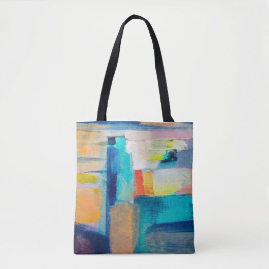 Abstracte olie-textuur artistry tote bag (Voorkant)