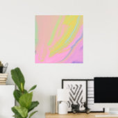 abstracte oliekunst poster (Thuiskantoor)