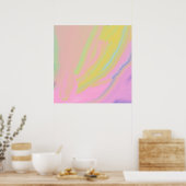 abstracte oliekunst poster (Keuken)