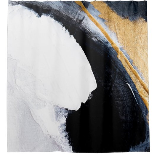 Abstracte oliestextuurachtergrond. Abstract kunstg Douchegordijn (Voorkant)