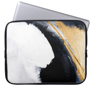 Abstracte oliestextuurachtergrond. Abstract kunstg Laptop Sleeve