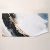 Abstracte oliestextuurachtergrond. Verf op canvas. Badhanddoek (Badhanddoek)