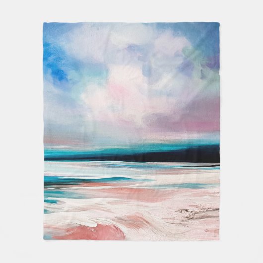Abstracte oliestextuurachtergrond. Verf op canvas. Fleece Deken (Voorkant)
