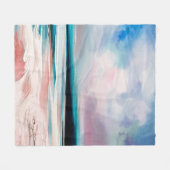 Abstracte oliestextuurachtergrond. Verf op canvas. Fleece Deken (Voorkant (Horizontaal))