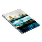 Abstracte oliestextuurachtergrond. Verf op canvas. Notitieboek (Rechterzijde)