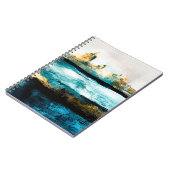 Abstracte oliestextuurachtergrond. Verf op canvas. Notitieboek (Linkerzijde)