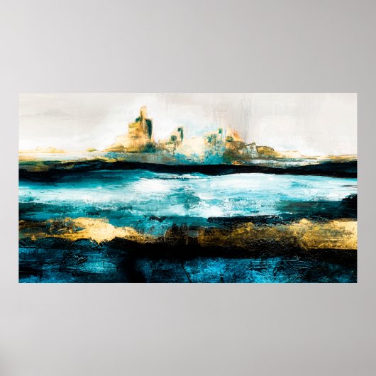 Abstracte oliestextuurachtergrond. Verf op canvas. Poster (Voorkant)