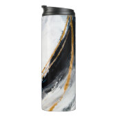 Abstracte oliestextuurachtergrond. Verf op canvas. Thermosbeker (Geroteerd rechts)