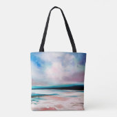 Abstracte oliestextuurachtergrond. Verf op canvas. Tote Bag (Achterkant)