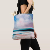 Abstracte oliestextuurachtergrond. Verf op canvas. Tote Bag (Dichtbij)