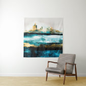 Abstracte oliestextuurachtergrond. Verf op canvas. Wandkleed (In situ)