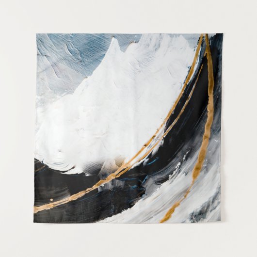 Abstracte oliestextuurachtergrond. Verf op canvas. Wandkleed (Voorkant)