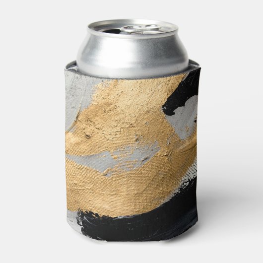 Abstracte olietextuur: Canvaskunst Blikjeskoeler (Blikje Voorkant)