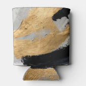 Abstracte olietextuur: Canvaskunst Blikjeskoeler (Achterkant)