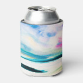 Abstracte olietextuur, canvasschilderij. blikjeskoeler (Blikje Voorkant)