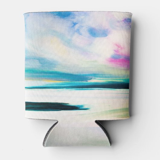 Abstracte olietextuur, canvasschilderij. blikjeskoeler (Voorkant)