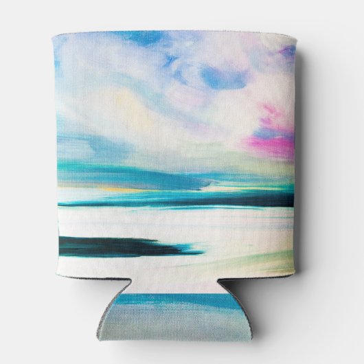 Abstracte olietextuur, canvasschilderij. blikjeskoeler (Achterkant)