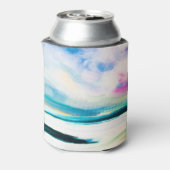 Abstracte olietextuur, canvasschilderij. blikjeskoeler (Blikje Achterkant)