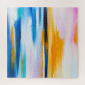 Abstracte olietextuur, het schilderen van het zee legpuzzel (Horizontaal)