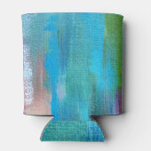 Abstracte olieverf canvas textuur blikjeskoeler (Achterkant)