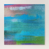 Abstracte olieverf canvas textuur legpuzzel (Horizontaal)
