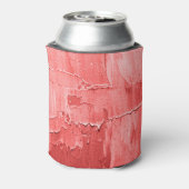 Abstracte olieverf, canvastextuur. blikjeskoeler (Blikje Achterkant)