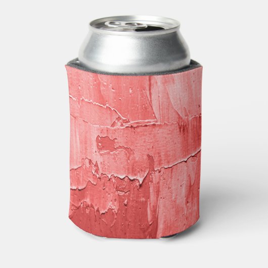 Abstracte olieverf, canvastextuur. blikjeskoeler (Blikje Achterkant)