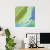 abstracte olieverf kunst poster (Thuiskantoor)